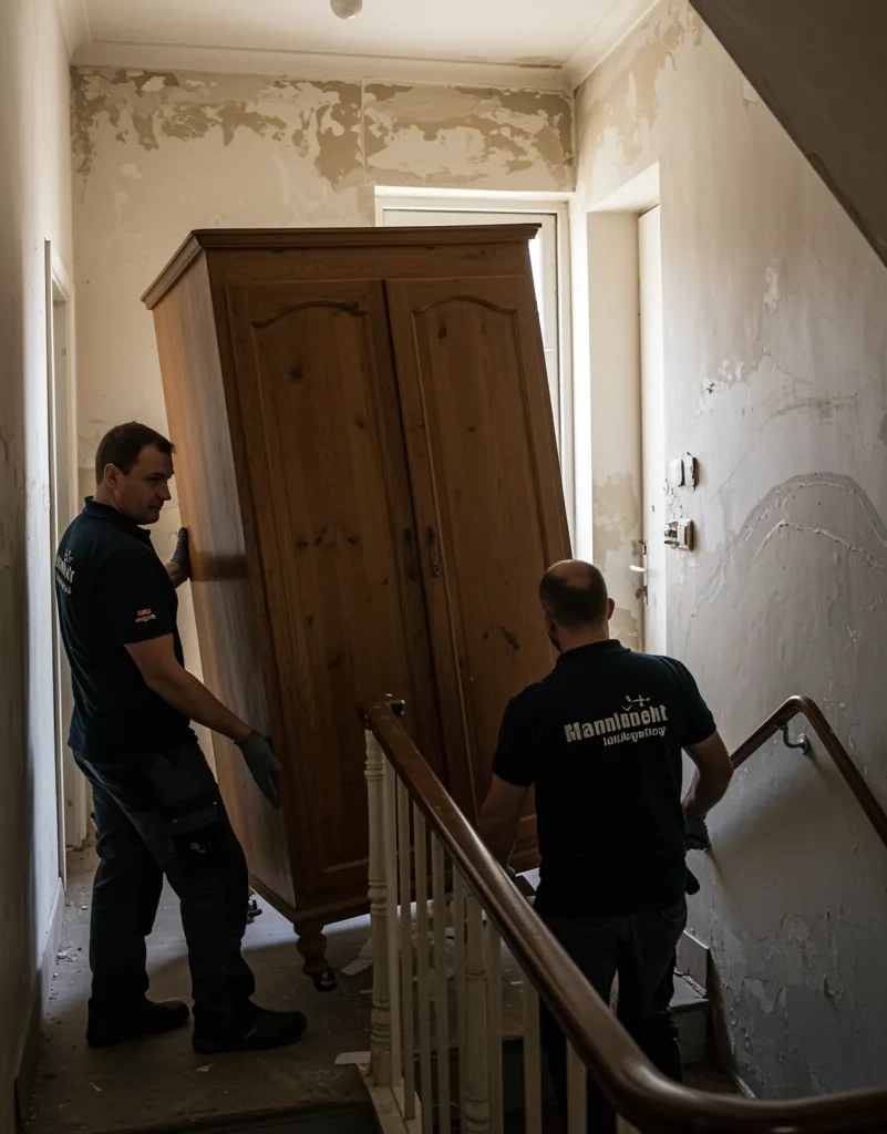 Altbau, Hinterhof, enge Treppe: Was die Entrümpelung in Niederschönhausen erschwert